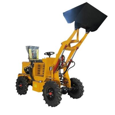 China 800 kg Machine Weight Electric Mini Loader Wheel Loader with Easy Maintenance for sale