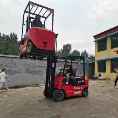 China Electric Forklift Telescopic Pallet Stacker with 1070MM Fork Length and 125MM Fork Width for sale