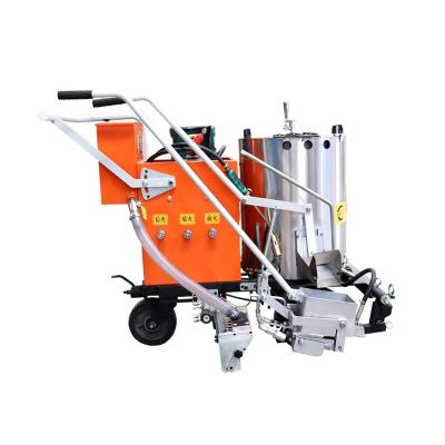 China Hand Push Road Marking Machine with Glass Beads Dispenser Line Thickness 1-2 mm 3.2 for sale