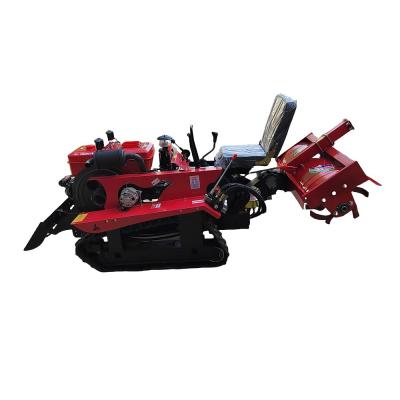 China Diesel Power Hand Push Weeding 52cc Mini Tiller Cultivator Rotary Weeder Machine 800 KG for sale