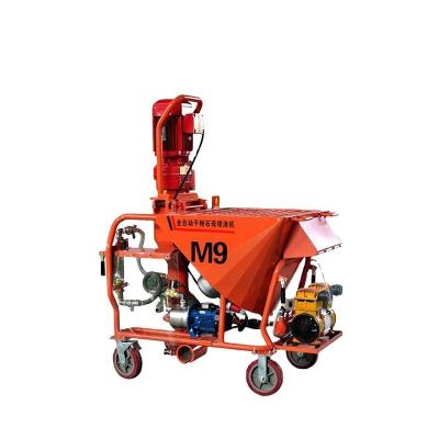 China 20m Pipe Wall Cement Spray Plaster Pump Mortar Spray Machine High Operating Efficiency for sale