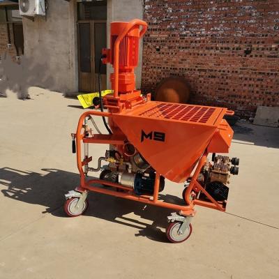 China 200 kg Capacity Wall Concrete Cement Spray Plaster Machine with 15M Vertical Distance for sale