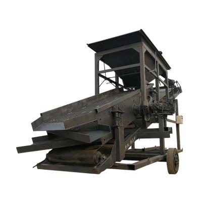 China Double Layer Vibration Sand Field Vibrating Screen for Mini Sand Screening Machine for sale