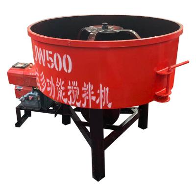 China 2500*1380mm Vertical Flat Mouth Mobile Concrete Mixer for Cement Mortar Pan Mixing for sale