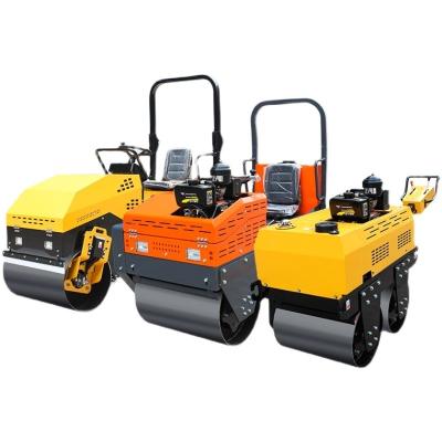 China Walk Behind Double Compactor Vibratory Road Roller Mini Road Roller Compactor Machine for sale