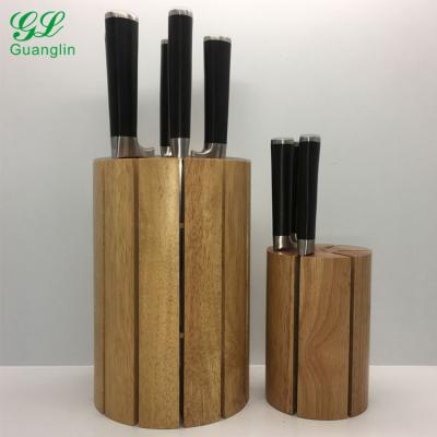 China Sustainable 12 Slot Large Wooden Block Knife Set for sale