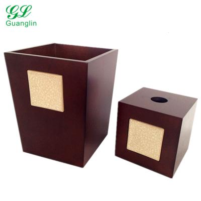 China Viable Tissue Box Hot Selling High End Waste Bin With Ceramic Chip for sale