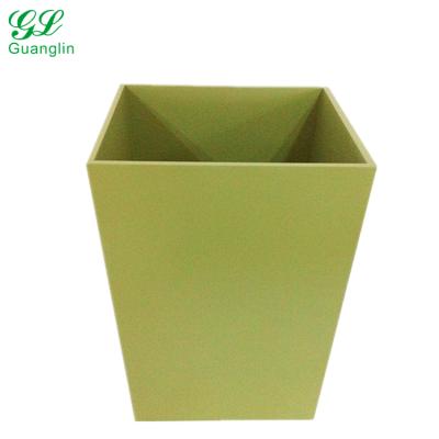 China Grass Sustainable Green Single Custom Waste Bin for sale