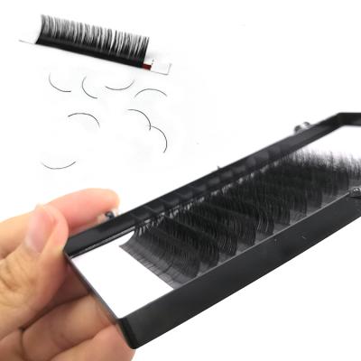 China Wholesale Natural Individual Eyelash Extension Matte Black Real Mink Volume Eyelash Extensions for sale