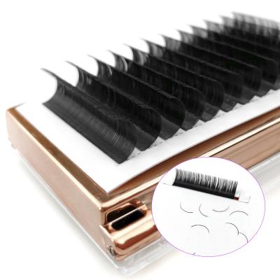 China Custom Loop Lash Silk Individual Eyelash Classic CC Extension Natural High Quality Eyelash Extensions for sale