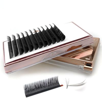 China Volume Fans One Second Easy Flourishing Supplies Custom Silk Fan Eyelash Extension Wholesale Private Label for sale