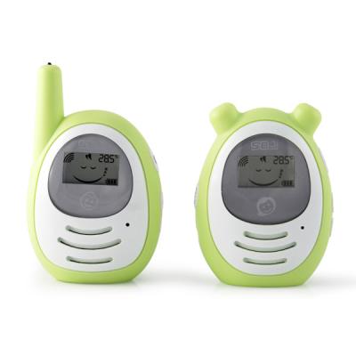 China Siren built-in babyfoon long range two way communication temperature display digital wireless baby monitor for sale