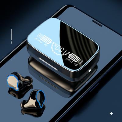 China TWS (True Wireless Stereo) M9 TWS Sports Headset Mirror Wireless Earphones with Charging Box 9D Waterproof HD Stereo Touch Control Earbuds for max pro i12 for sale