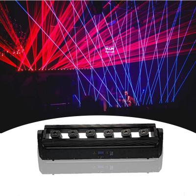 China Easy Installation RGB 6 Eyes Disco Laser Light 500MW 1W Full Color Moving Head Laser Stage Lighting Red Lazer Light for Bar  Stage for sale