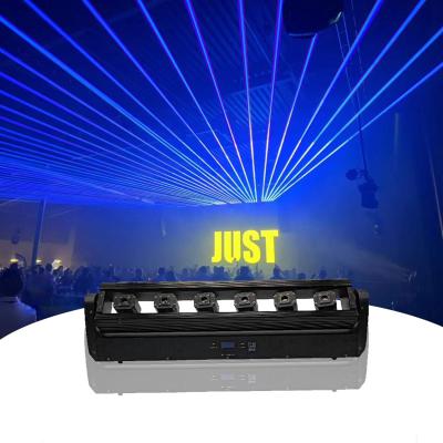 China Easy Installation 500MW 1W Six Eyes Full Color Moving Head Laser Stage Lighting Red Beam Lazer Light for Bar Wedding Events for sale