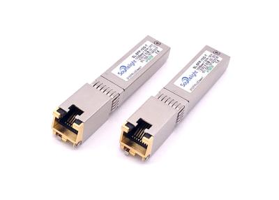 Cina 10gbase-T ricetrasmettitore ottico del rame Sfp+ per Gigabit Ethernet Rj45 30m sopra cavo Cat7 in vendita