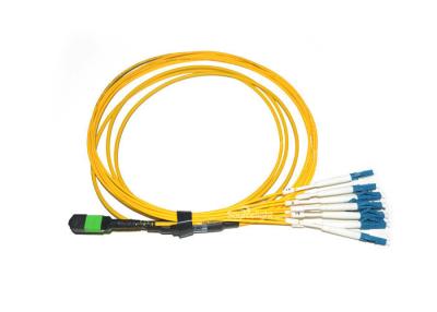 Chine Norme optique jaune de Telcordia de noyaux de la corde de correction de fibre de Mtp-Sc de Mpo d'évasion 8 à vendre