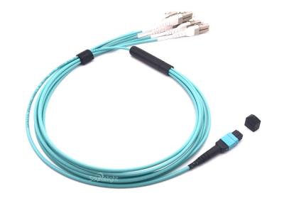 Chine Mpo vert Mtp à la sortance de câble optique de fibre multimode de LC 8f creuse 3.0mm à 2.0mm à vendre