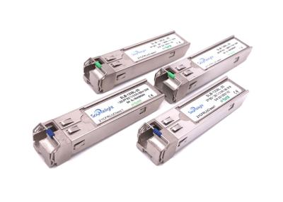 China 20km Sfp Optical Transceiver Tx1310nm Rx1550nm , Bidi Sfp Transceiver  for sale