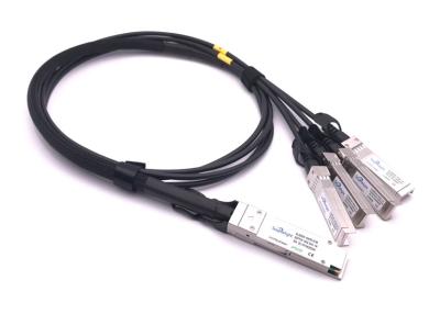 China 40g Qsfp+ To 4sfp+ Dac Passive Direct Attach Copper Cable 30awg 28awg for sale