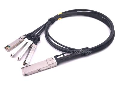 China Qsfp Direct Attach Cable To 10g 4sfp Passive Copper Cable 30awg 28awg For Data Center for sale