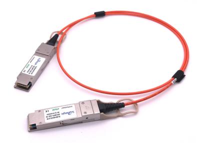 China 3.3~5.5 v 40gbase Aoc Qsfp+ Direct Attach Cable on Om3 Fiber , 40G QSFP+ AOC for sale