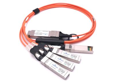 China 25,78 Gbps/CH 100G QSFP28 DAC à certificação do FCC do cabo da fuga de 4x 25g Sfp28 Qsfp28 à venda