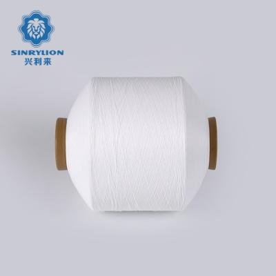 China Viable Bottle Free Recycled Polyester Yarns Pet Yarn Samples Polyester Yarn Dty Porcelain For Weaving for sale