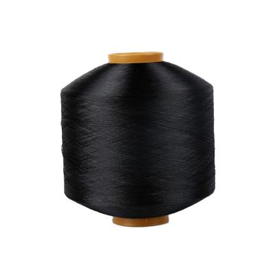 China Viable Warp Yarn FDY 100D Weaving Bright Dope Dyed DDB Black Twist Polyester Filament FDI Polyest Chats Price Per Kg for sale