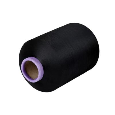 China Viable Wholesale Bright Black Cord DTY Polyester 70 Denier Z Polyest Twisted Woven Yarn dti for sale