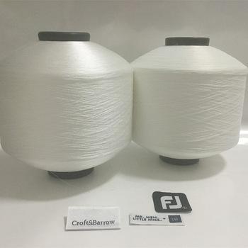 China Durable RW 100%POLYESTER FDY WHITE SEMI DATE tpm twisted twisting yarn tpm yarn for woven label for sale