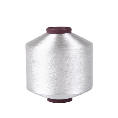 China Recycled 100D 120 TPM DTY WHITE Semi Dull SD RW Textured 100% Polyester Twisted Yarn For Woven Label for sale