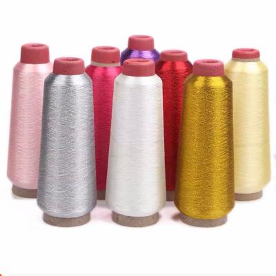 China Ms type colorful high tenacity lurex yarn 200D metallic thread for embroidery for sale