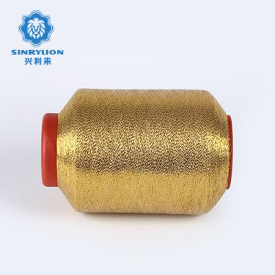 China High tenacity metallic gold embroidery thread high quality metallic thread for embroidery. for sale