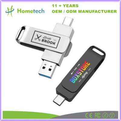 China High Speed 500 MB/s Metal Waterproof USB C Flash Drive Waterproof Large Capacity for sale