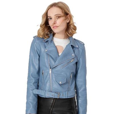 China Wholesale QUICK DRY women's coat plus size coats ladies sheath long retro rivet zipper leather jackets quilted women for sale