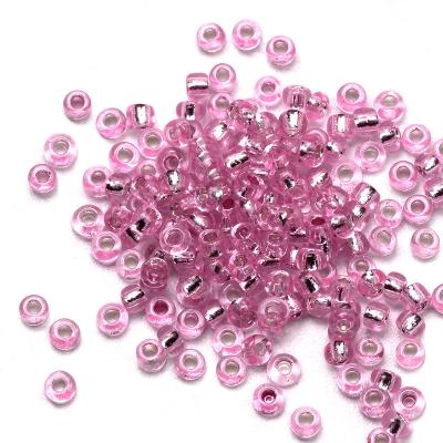 China Crystal Factory 450g 2/3/4mm Multicolor Silver Filled G004 Glass Beads Millet Beads Handmade Necklace Beaded Diy Jewelry Accessories for sale