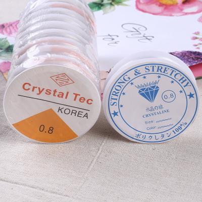 China F001 Wholesale 0.4-1.2mm Round Elastic Line Beading Bead Tie Transparent Crystal Elastic Thread For Jewelry Making Supplies 0.4mm-1.2mm for sale