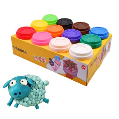 China Diy Playdough Soft Clay 12 Colors Non-Toxic Sensory Clay Modeling Educational Playdough For Kids for sale