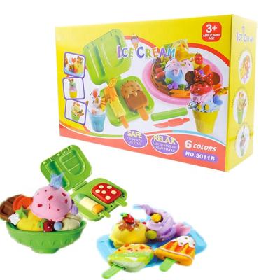 China Diy Clay Ice Cream Playdough Set Playdough Maker Playdough Color Soft Clay for sale