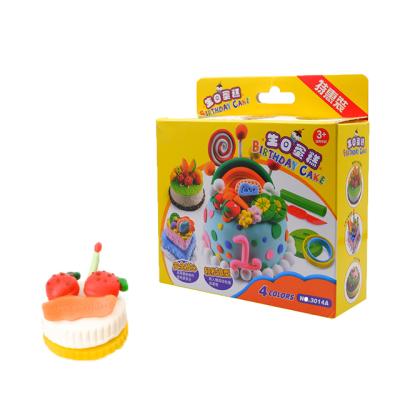 China Diy soft clay juguetes Para los ninos birthday cake kitchen set modeling Clay Play Dough Kitchen Toys smile for sale