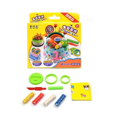 China Diy Clay Kitchen Kids Birthday Cake Clay Making Set Play Dough Soft Play Set Pretend Play Mud Games PlayDough for sale