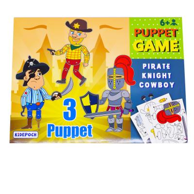 China Toy Best Seller Wholesale Educational Cartoon 3D Jigsaw Puzzle Children Toys Games Kids Puzzle For Kids Puppet Pirate Cowboy Knight for sale