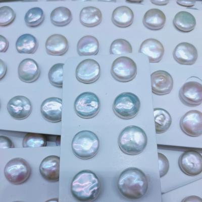 China Factory Wholesale Button Type Freshwater Pearl 12-15mm Baroque Freshwater Coin Pearls For Jewelry Making for sale