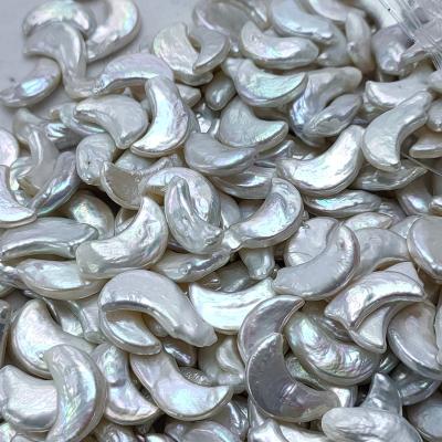 China Pearl Wholesale 9*19mm Large Size Freshwater Moon Shape Pearl Baroque Pearls for sale