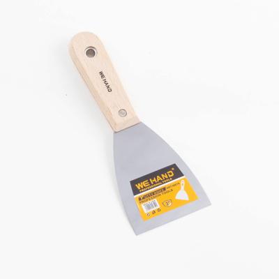 China Easy Control Export Quality Professional Customized Handle Metal Wood Putty Knives Handle Steel Scraper for sale