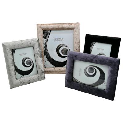 China Souvenir 20x25 Photo Frame Retro Vintage As Gift Polyresin Picture Frame With Velvet Cover Black Velvet Backing Picture Frame for sale