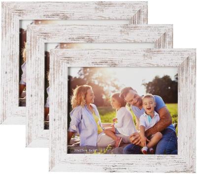 China Europe Amazon Hot Sale 3 PCS/set Photo Frame Set, Glass, Shatterproof 4x6 or 5x7 Wall Photo Frames Suitable for Hanging with Card Slot for sale