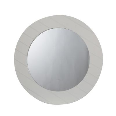 China Fashion Casual Wall Hanging Mirrors Round Decor Wall Mirror With Shelf Beauty Mirror Wholesale MDF for sale