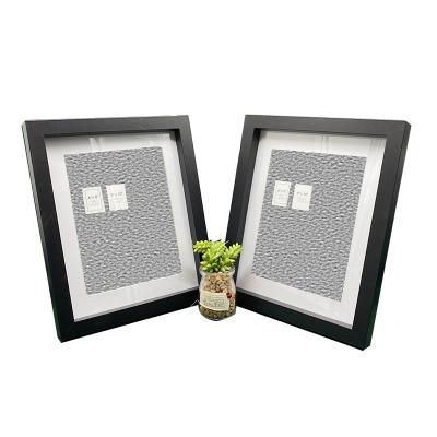 China Europe Amazon Hot Selling Solid Wood Photo Frame 4x6 Or 5x7 A4 Table Photo Frames Black Picture Frame MDF for sale